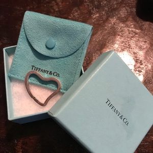 Tiffany & Co. Open Heart Key Ring